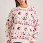 Heart & Rose Sweater Sweaters Main Strip