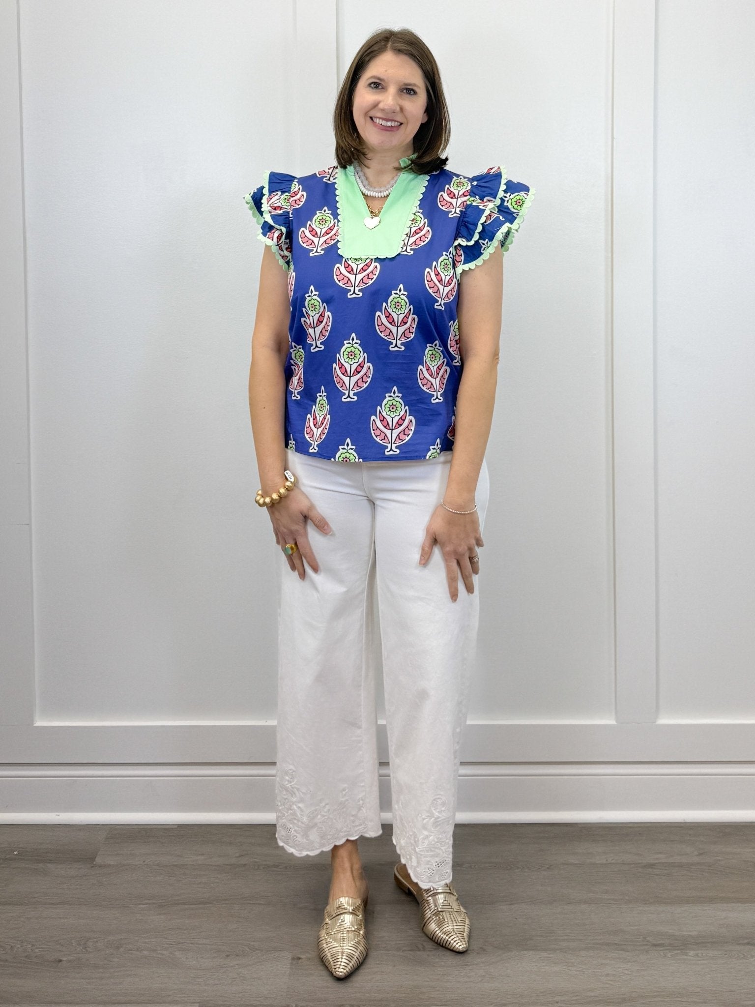 Heartleaf Top - Blue Tops Jodifl