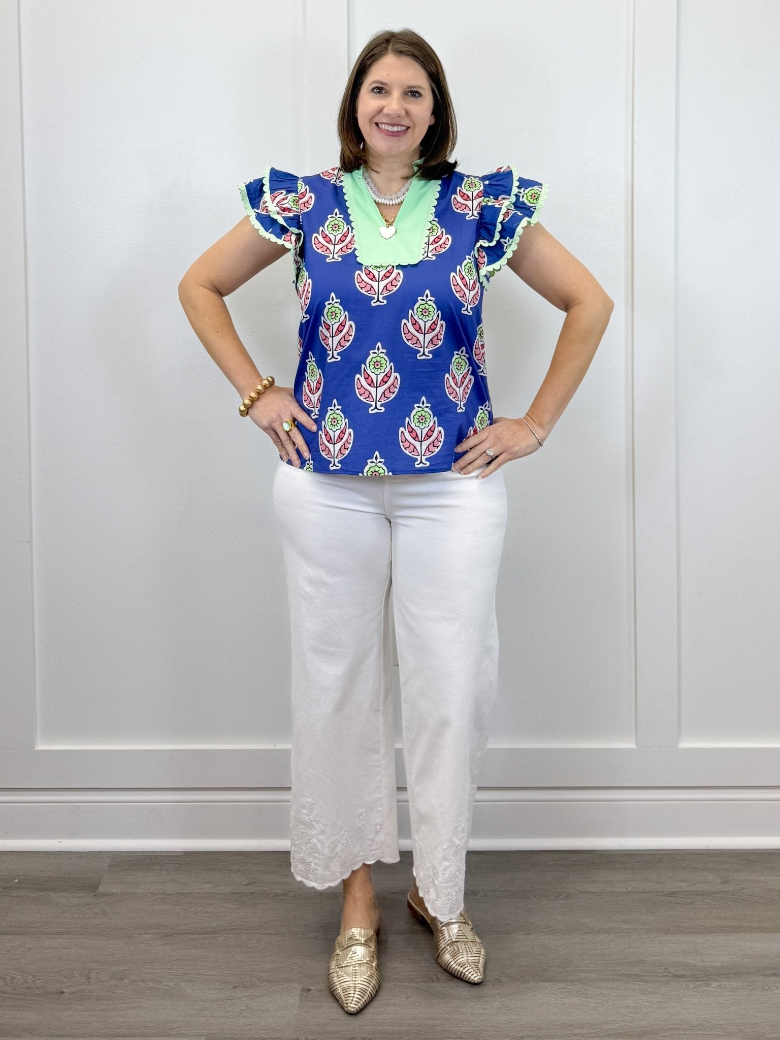Heartleaf Top - Blue Tops Jodifl