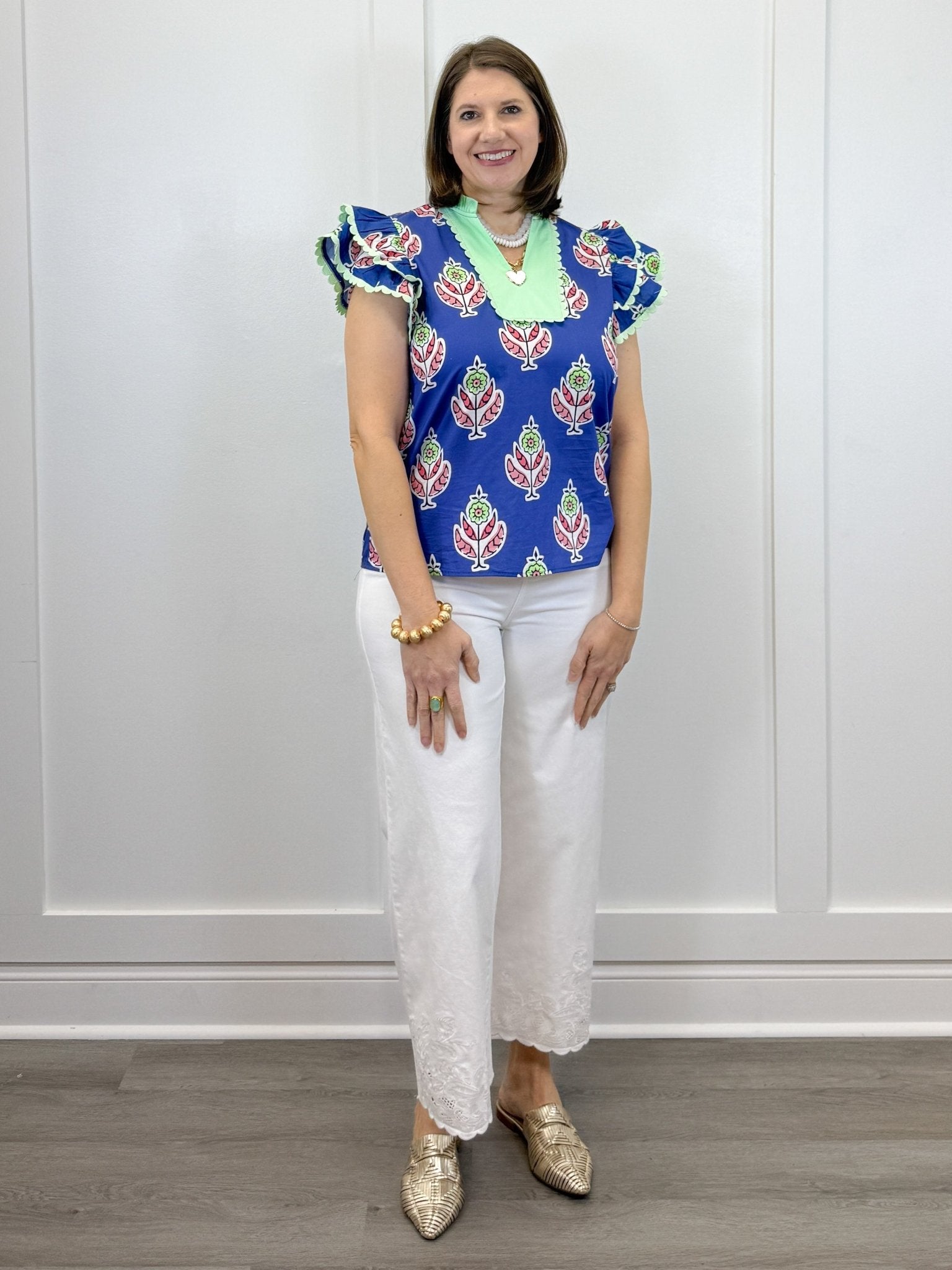 Heartleaf Top - Blue Tops Jodifl