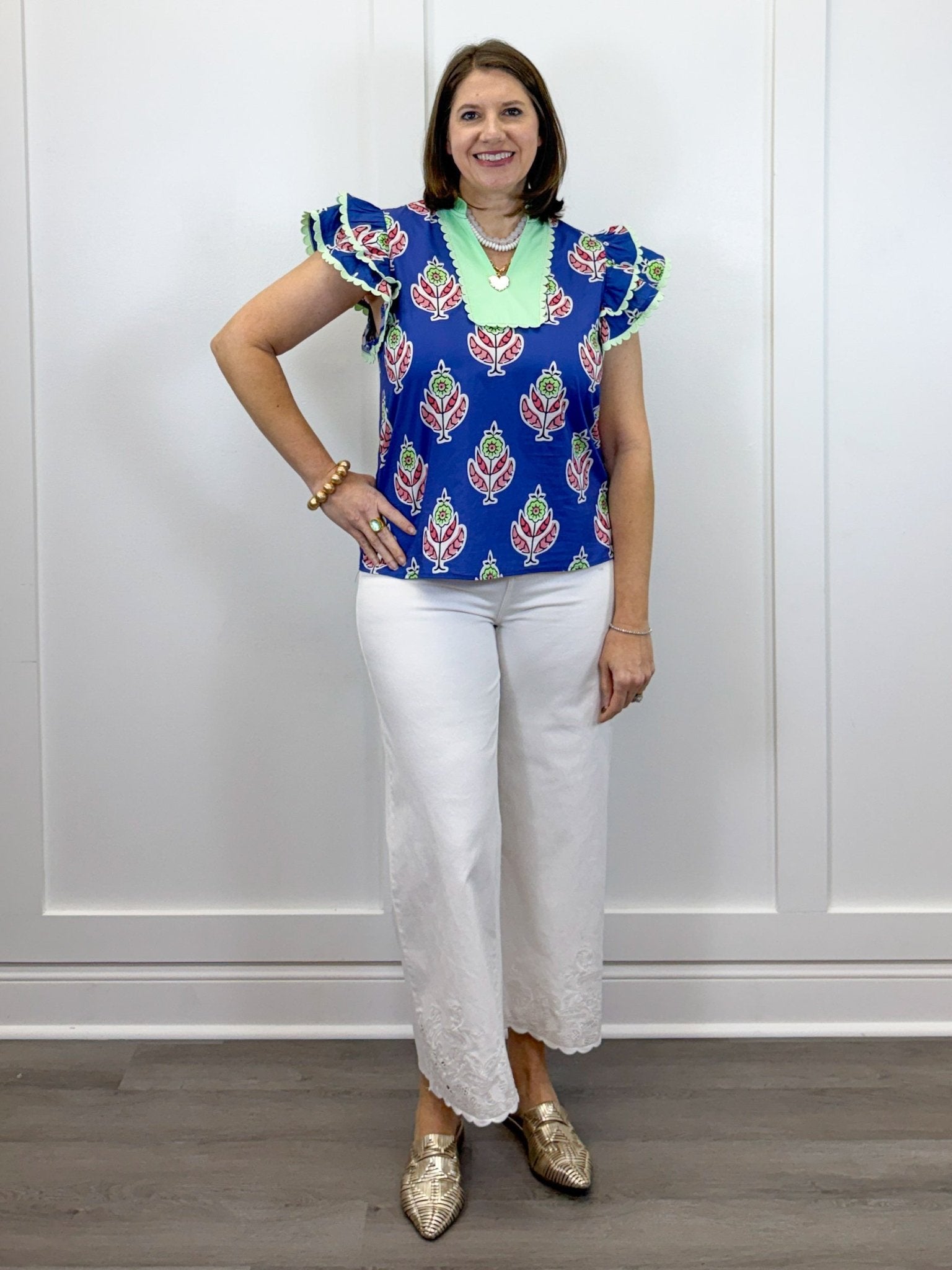 Heartleaf Top - Blue Tops Jodifl