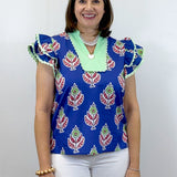 Heartleaf Top - Blue Tops Jodifl