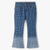 Hearts Flared Leg Denim Girls Pants + Leggings Hatley