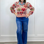 Heartstrings Sweater - Pink Multi Sweaters &Merci