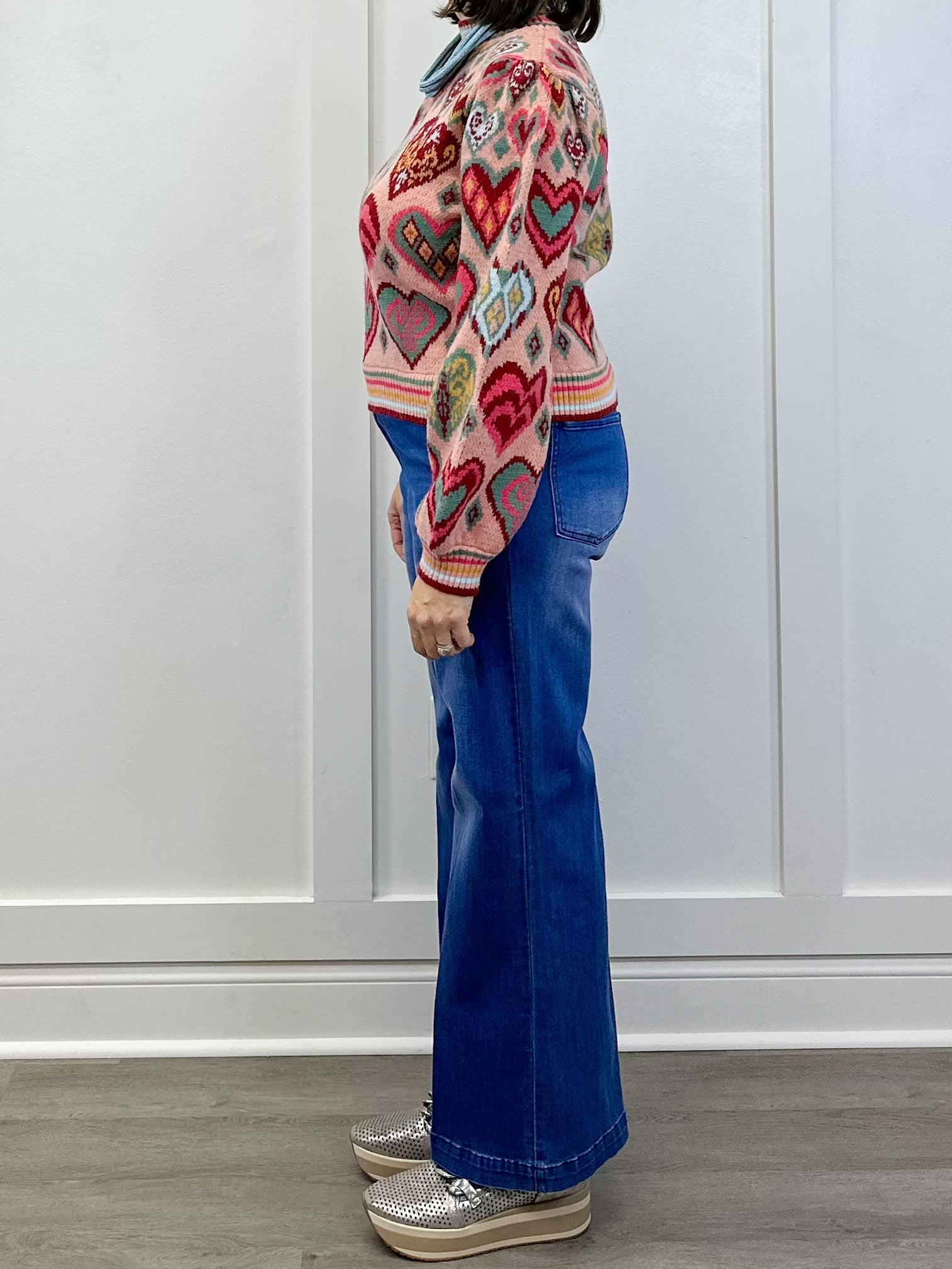 Heartstrings Sweater - Pink Multi Sweaters &Merci