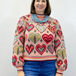 Heartstrings Sweater - Pink Multi Sweaters &Merci