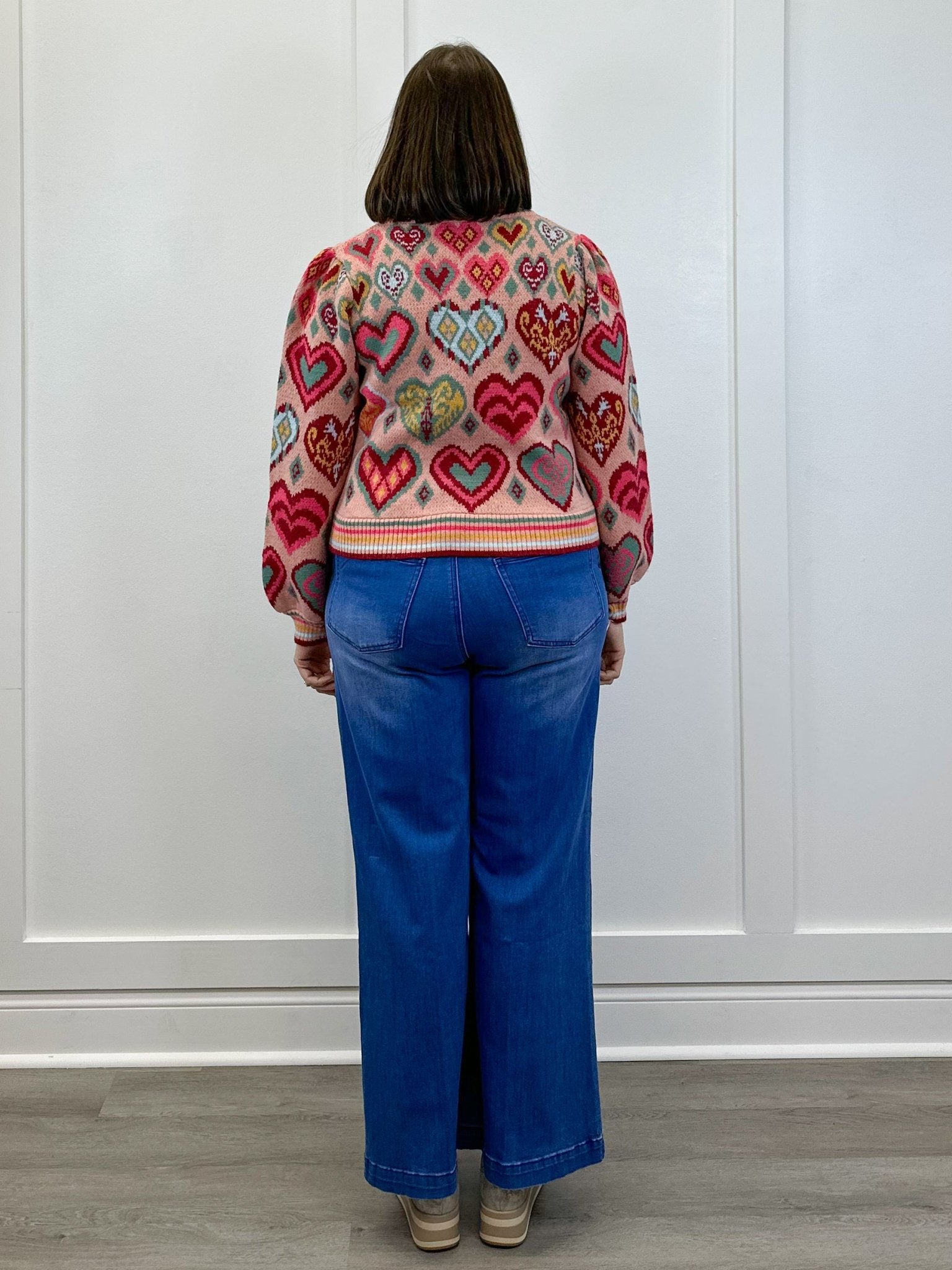 Heartstrings Sweater - Pink Multi Sweaters &Merci