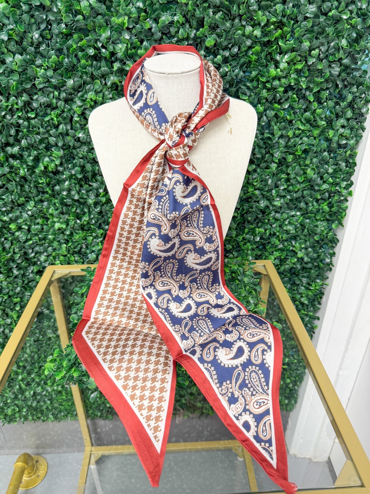 Heritage Paisley Satin Scarf - Sugar Babies Children's Boutique/Meg's Shoppe