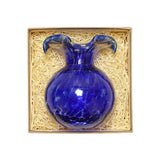 Hibiscus Glass Cobalt Tortoiseshell Bud Vase Kitchen + Entertaining Vietri