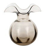 Hibiscus Glass Gray Medium Fluted Vase Home Decor Vietri