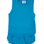 High Low Tank - Bright Blue Girls Tops + Tees Belle Cher