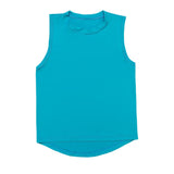 High Low Tank - Bright Blue Girls Tops + Tees Belle Cher