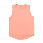 High Low Tank - Coral Girls Tops + Tees Belle Cher