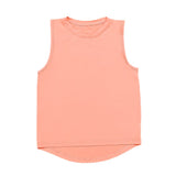 High Low Tank - Coral Girls Tops + Tees Belle Cher