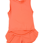 High Low Tank - Coral Girls Tops + Tees Belle Cher