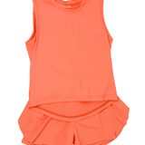 High Low Tank - Coral Girls Tops + Tees Belle Cher