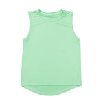 High Low Tank - Neon Green Girls Tops + Tees Belle Cher