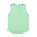 High Low Tank - Neon Green Girls Tops + Tees Belle Cher