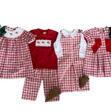 Ho Ho Ho Smocked Boys Pant Set Boys Sets Banana Split