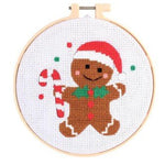 Holiday Cross Stitch Embroidery - Assorted Seasonal Two's Company Gingerbread