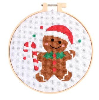 Holiday Cross Stitch Embroidery - Assorted Seasonal Two's Company Gingerbread