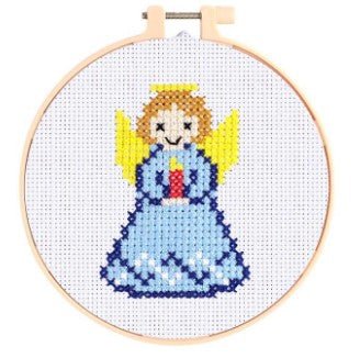 Holiday Cross Stitch Embroidery - Assorted Seasonal Two's Company Angel