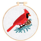 Holiday Cross Stitch Embroidery - Assorted Seasonal Two's Company Cardinal