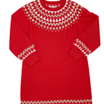 Holiday Fair Isle Swing Sweater Dress - Sugar Babies Children's Boutique/Meg's Shoppe