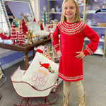Holiday Fair Isle Swing Sweater Dress - Sugar Babies Children's Boutique/Meg's Shoppe