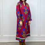 Holiday Garden Dress - Burgundy Long Dresses Jodifl