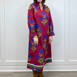 Holiday Garden Dress - Burgundy Long Dresses Jodifl