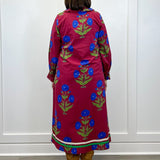 Holiday Garden Dress - Burgundy Long Dresses Jodifl