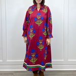 Holiday Garden Dress - Burgundy Long Dresses Jodifl