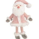 Holiday Plush Pals - Assorted Seasonal Mudpie Pink Santa
