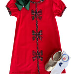 Holly Bow Dress - Red Girls Sets Banana Split