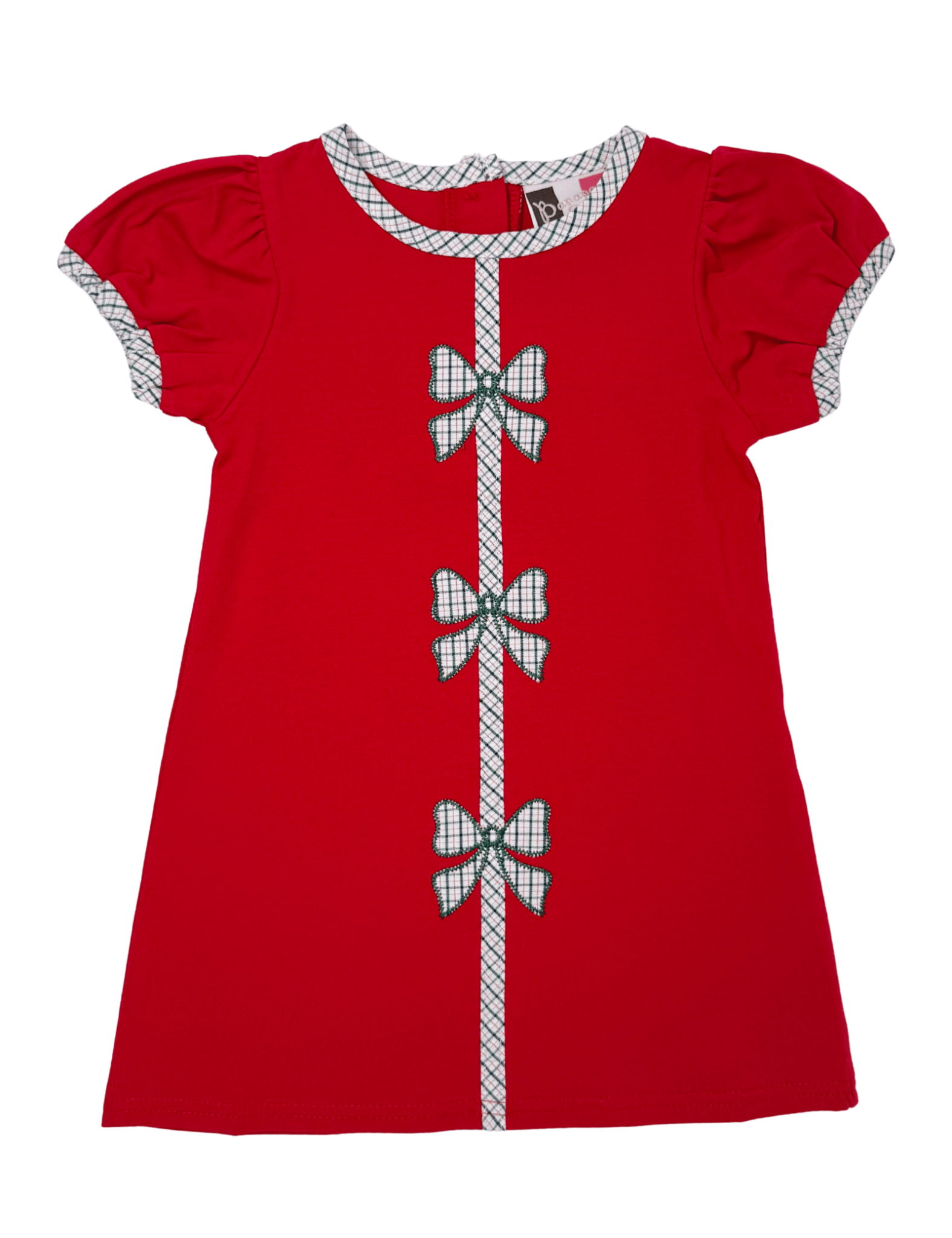 Holly Bow Dress - Red - Sugar Babies Children's Boutique/Meg's Shoppe