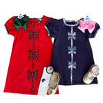 Holly Bow Dress - Red Girls Sets Banana Split
