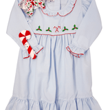 Holly & Candy Gown - Blue Kids Pajamas Sweet Dreams