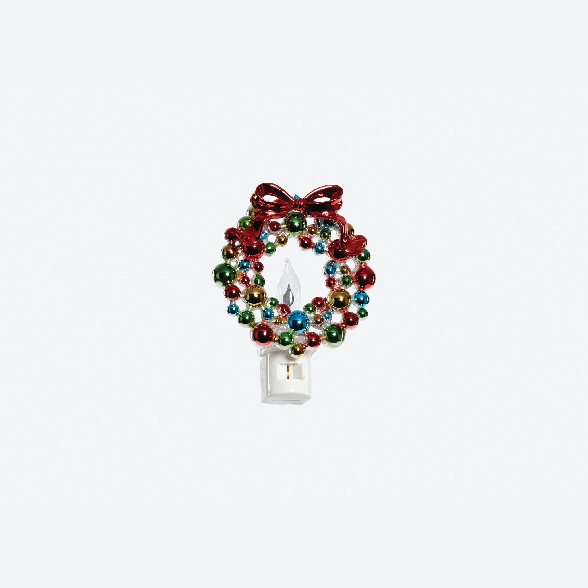 Holly Wreath Acrylic Night Light Seasonal One Hundred 80 Degrees