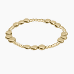 Honesty Gold Joy Pattern 6mm Bead Bracelet Bracelets enewton