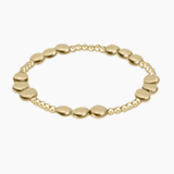 Honesty Gold Joy Pattern 6mm Bead Bracelet Bracelets enewton