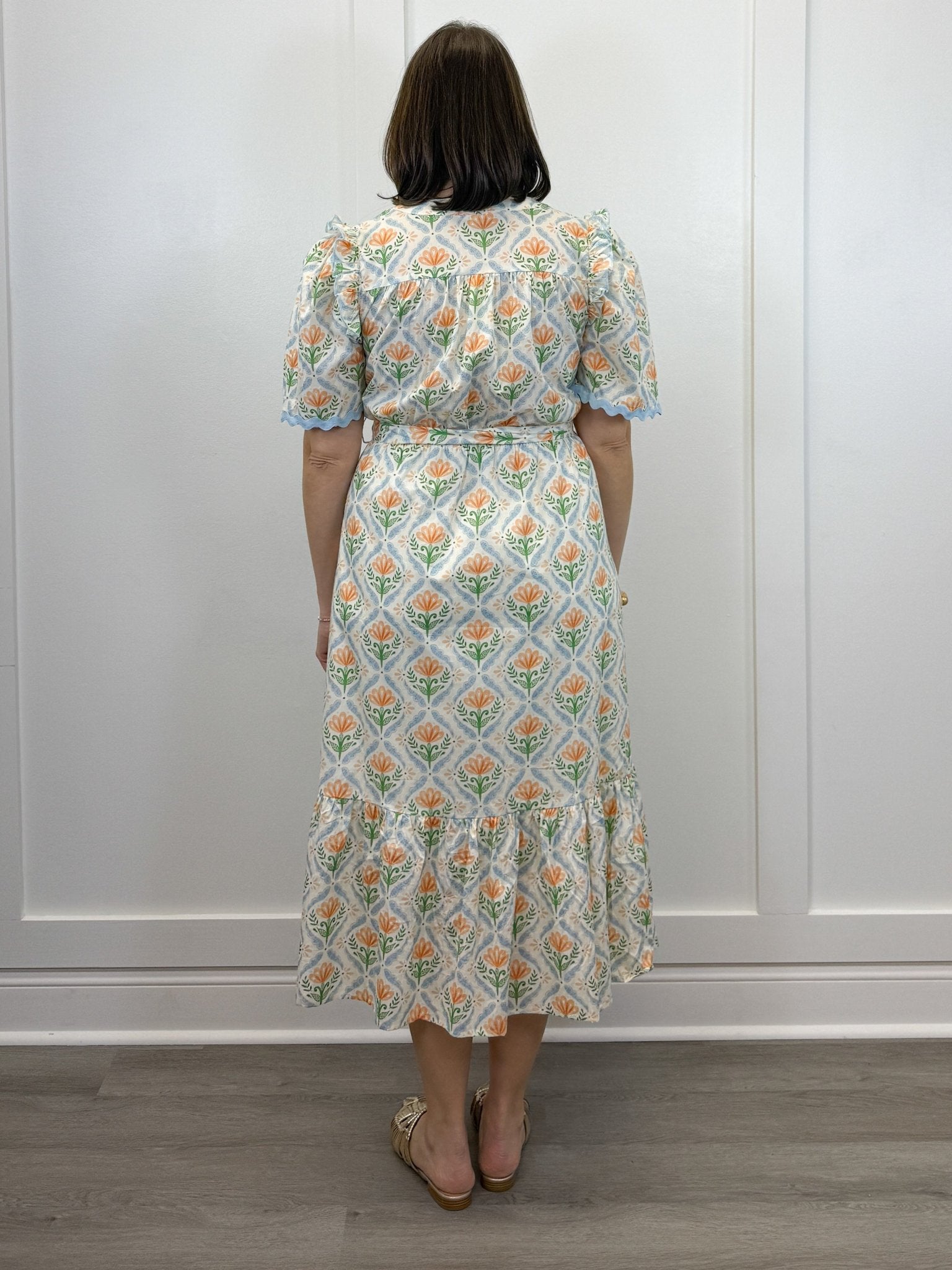 Honey Petal Dress - Apricot Long Dresses Jodifl