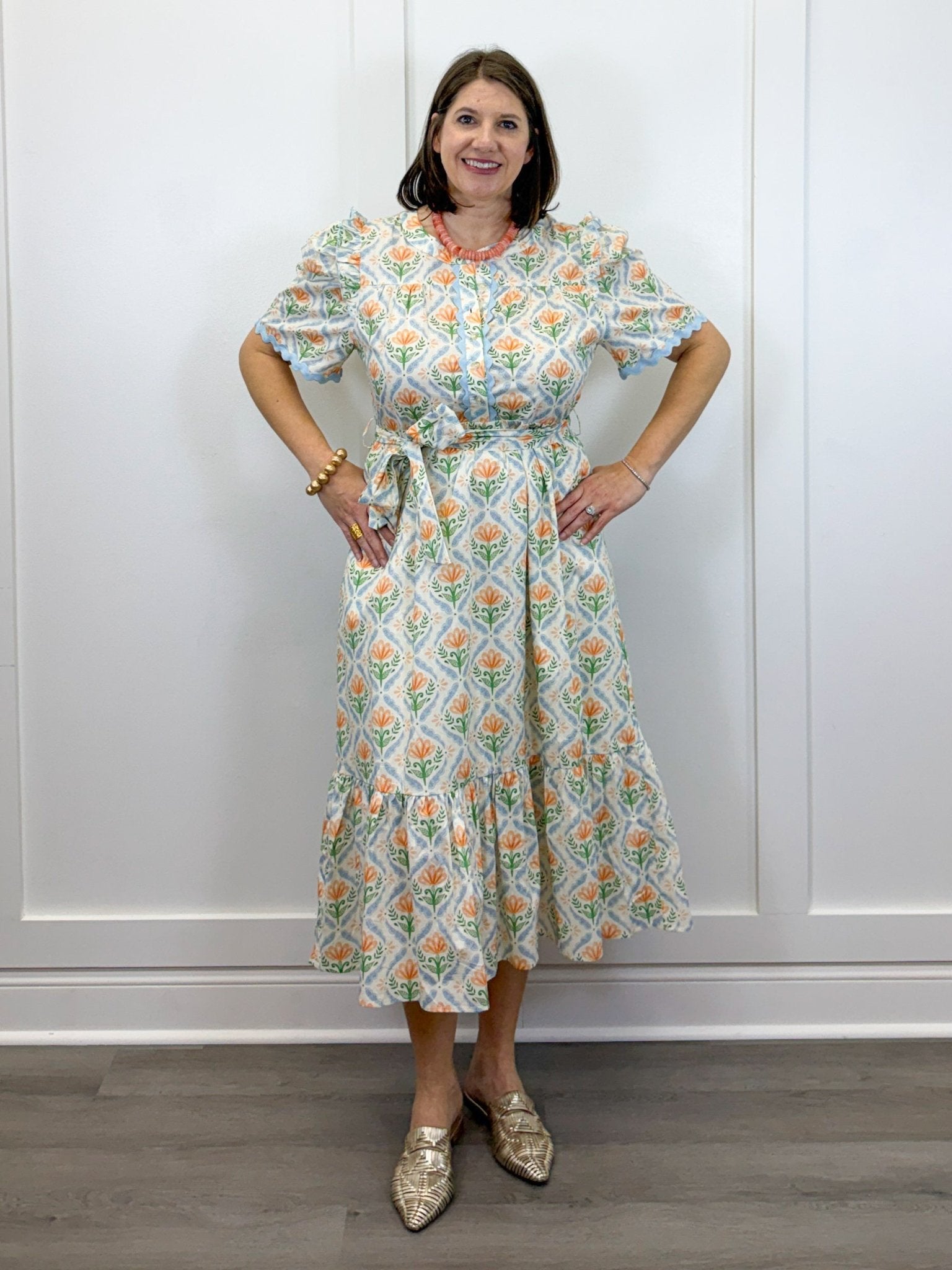 Honey Petal Dress - Apricot Long Dresses Jodifl