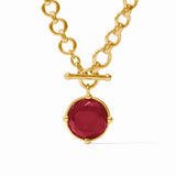 Honeybee Demi Gold Necklace - Iridescent Ruby - Sugar Babies Children's Boutique/Meg's Shoppe