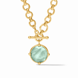 Honeybee Demi Necklace - Iridescent Aquamarine Blue Necklaces Julie Vos