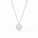 Honeybee Solitaire Necklace - Iridescent Clear Crystal Necklaces Julie Vos