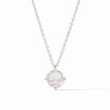 Honeybee Solitaire Necklace - Iridescent Clear Crystal Necklaces Julie Vos