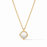 Honeybee Solitaire Necklace - Iridescent Clear Crystal Necklaces Julie Vos