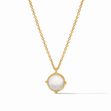 Honeybee Solitaire Necklace - Iridescent Clear Crystal Necklaces Julie Vos