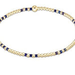 Hope Joy Pattern 2mm Bead Bracelet - Blue Metallic - Sugar Babies Children's Boutique/Meg's Shoppe